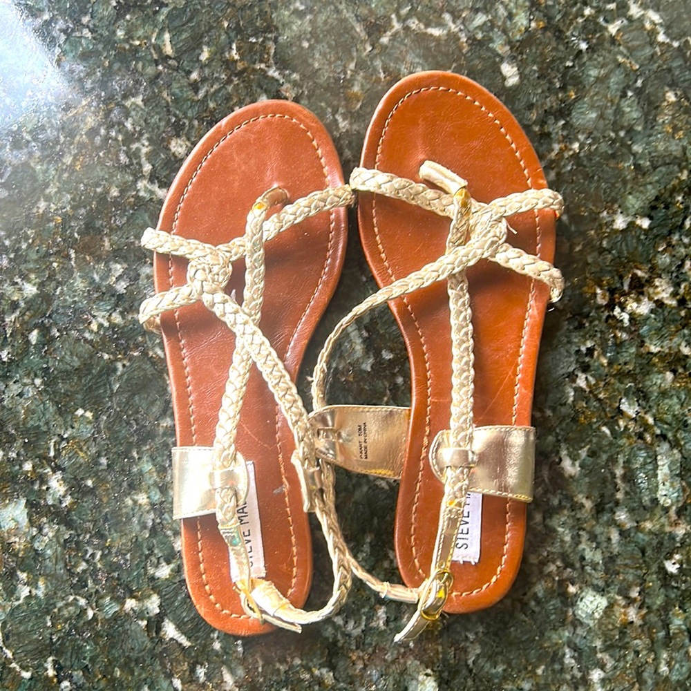 Steve Madden gold sandals